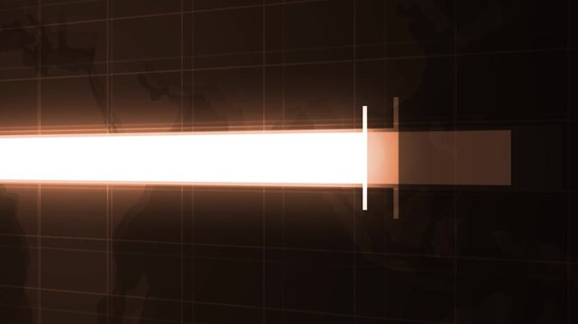 Abstract world map background with a horizontal waiting loading bar and grid lines animation