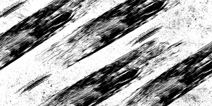 Grunge-style halftone gradient background, rough fading noise texture, anime or manga-style comic overlay, textured vector graphic design template.