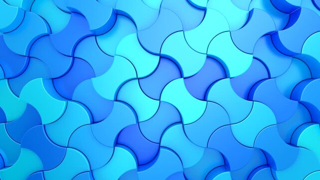 Background of Geometric Shapes. Abstract motion, loop, two color, 3d rendering, 4k resolution
