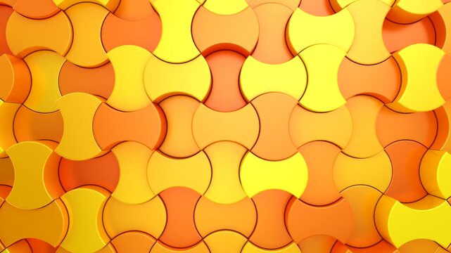 Background of Geometric Shapes. Abstract motion, loop, two color, 3d rendering, 4k resolution
