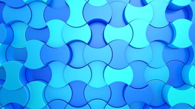 Background of Geometric Shapes. Abstract motion, loop, two color, 3d rendering, 4k resolution
