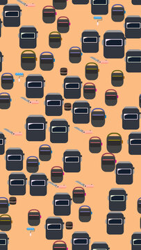 Welding Masks and Tools Pattern