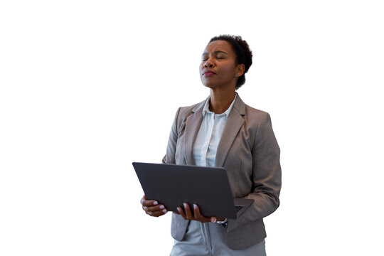 Black woman doctor crossing arms with confidence