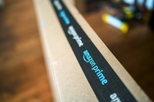 Modern e-commerce delivery Amazon Prime service 06.05.2026 Poland, Katowice, EU