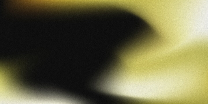 Abstract black and golden yellow blurred gradient background with soft glowing illumination, smooth defocused texture, atmospheric shadows, elegant modern backdrop for banners, posters, wallpapers
