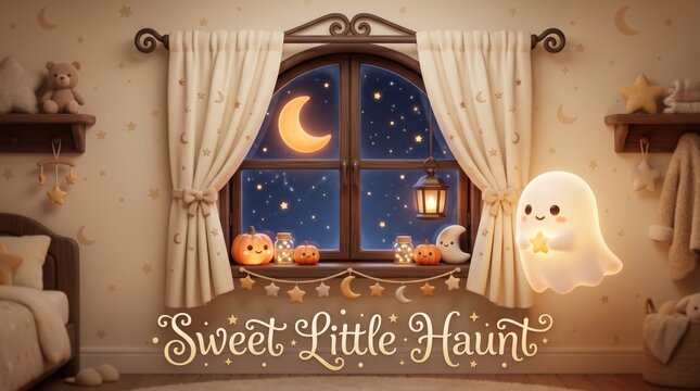 Copyrightsafe, unique, premiumlooking version sweet little haunt nursery decor