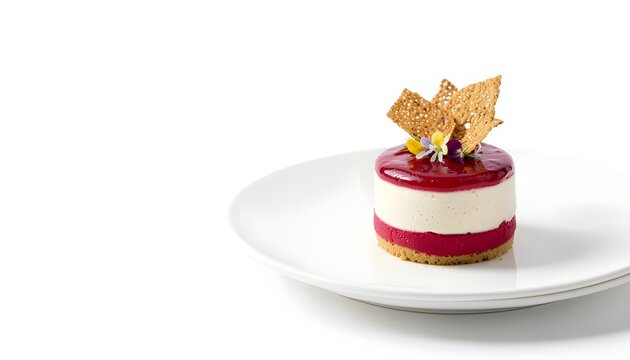 Kakadu plum gourmet quark entremet premium commercial food photography