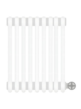 Radiator for home central heating system is rendered as a flat vector illustration on a transparent background.