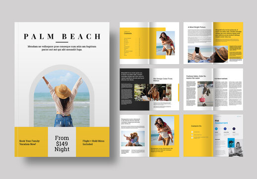 Palm Beach Magazine Template