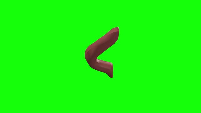External Anal Sphincter Rotation Green Screen CC BY