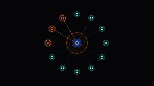 vector illustration of an abstract background with ferris wheel