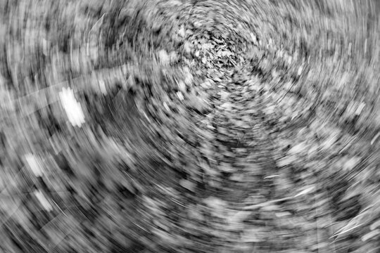 abstract black and white photo with deliberately moved object, interesting texture,