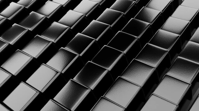 Black business background with cubes