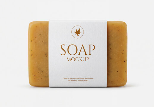 Soap Bar Packaging Label Mockup