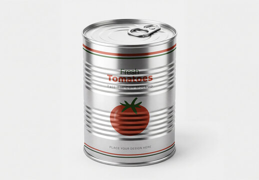Tall Tin Can Mockup