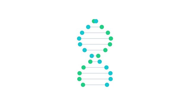 Animated Dna Double Helix Loading Screen Concept