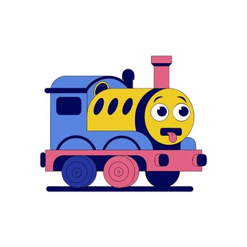 Red Blue and Yellow Balloons Vector Illustration