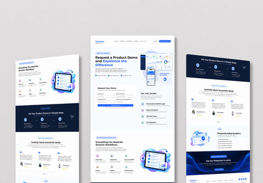 Product Demo Request landing page