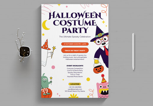 Professional Halloween Event Flyer Design