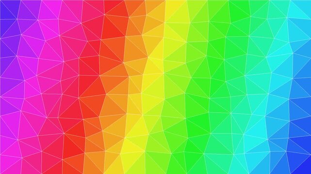 Abstract rainbow gradient background low poly geometric pattern for modern design vibrant and color