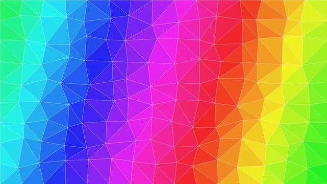 Abstract rainbow gradient background low poly geometric pattern vibrant digital art for design