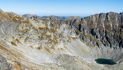 Playing music in the mountains on a beautiful, cloudless, sunny day. © gubernat