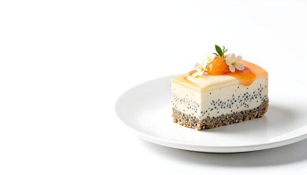 Kepel fruit gourmet chia cheesecake premium commercial food photography