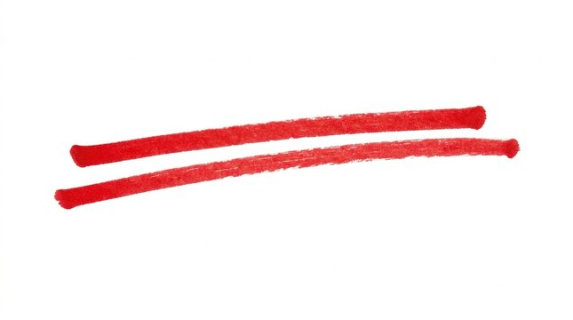 Parametric translucent Red double underline emphasis marks with fluid iridescent curves and soft architectural reflections