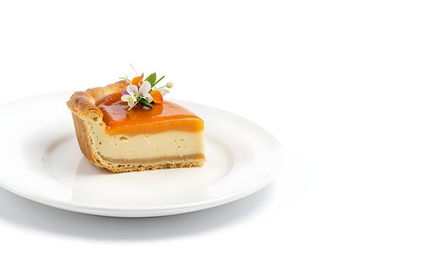 Mammee sapote gourmet custard tart premium commercial food photography