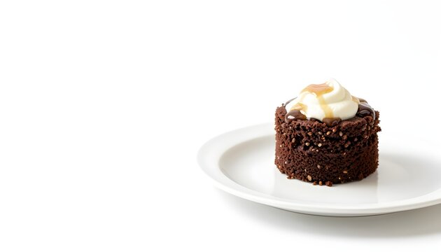 Canihua gourmet chocolate breakfast cake premium commercial food photography