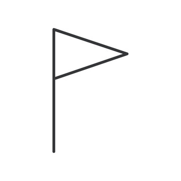 Pennant Flag line icon. Editable stroke. Vector illustration
