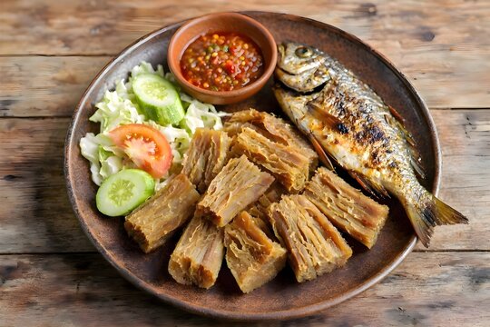 Traditional Kabuto Dried Cassava Dish from Muna