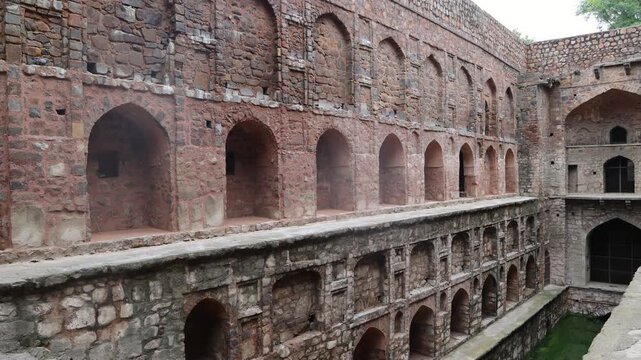 Agrasen Ki Baoli, New Delhi, India. - Agrasen Ki Baoli is a historic stepwell in New Delhi, known for its ancient architecture, stone steps, arches, and peaceful heritage atmosphere.
