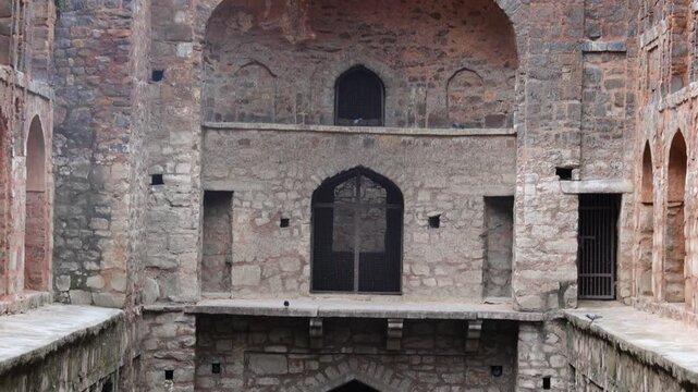 Agrasen Ki Baoli, New Delhi, India. - Agrasen Ki Baoli is a historic stepwell in New Delhi, known for its ancient architecture, stone steps, arches, and peaceful heritage atmosphere.