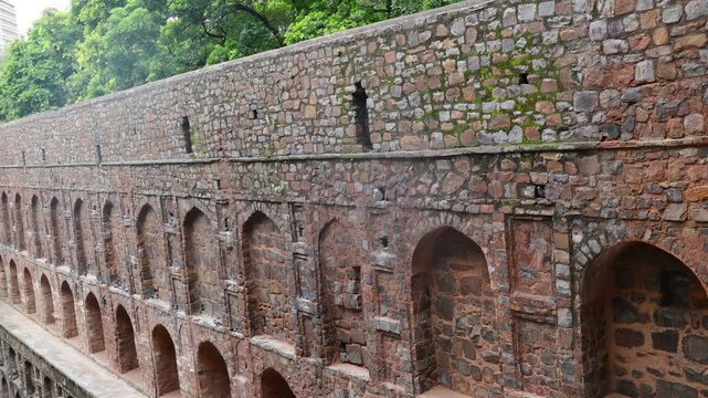 Agrasen Ki Baoli, New Delhi, India. - Agrasen Ki Baoli is a historic stepwell in New Delhi, known for its ancient architecture, stone steps, arches, and peaceful heritage atmosphere.