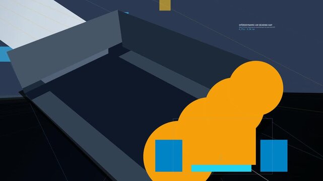 Abstract animation of a hard disk drive read head recovering digital data from a platter with binary numbers flowing into the sensor, featuring technical HUD elements and data recovery concepts