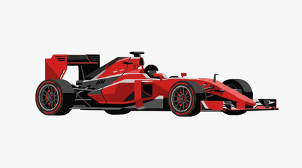 Fototapeta premium High Speed Red Formula One Racing Car
