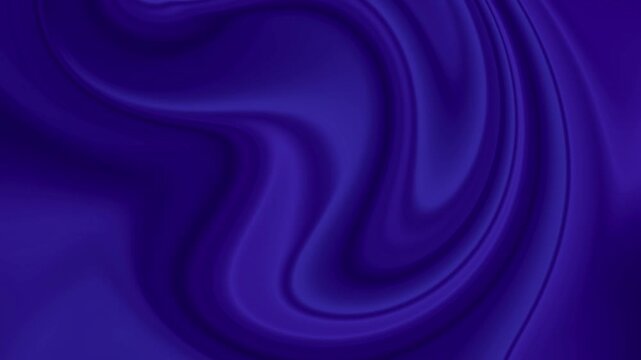 Abstract Blue and Purple liquid-like fluid Background with smooth swirling waves, flowing shapes, and continuous morphing motion