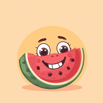 funny watermelon vector watermelon fun cute