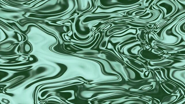 Abstract green metallic fabric texture with intricate fluid patterns for design and material reference