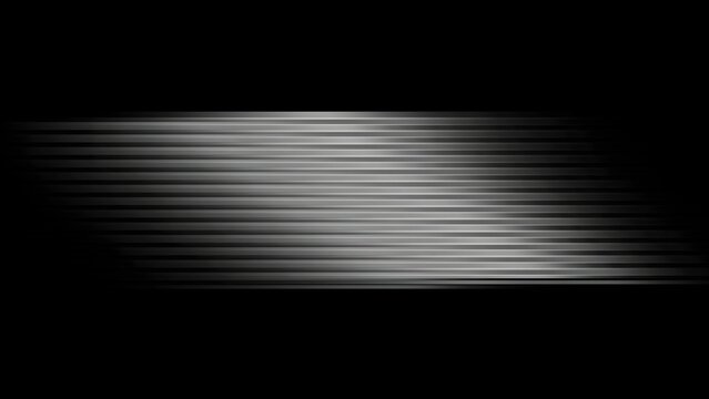 Abstract dark monochrome background featuring horizontal brushed metal lines, smooth central glow, and sleek metallic texture. Perfect backdrop for technology, luxury, automotive, and modern graphic d
