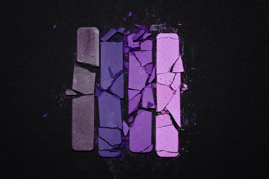 Colorful abstract background of eye shadow powder