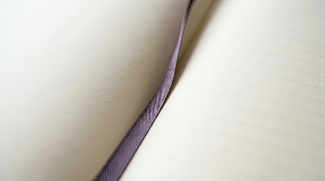 close up of an open book with a bookmark visible