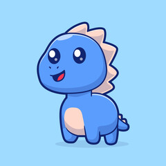 Cute Baby Stegosaurus Dino Cartoon © catalyststuff