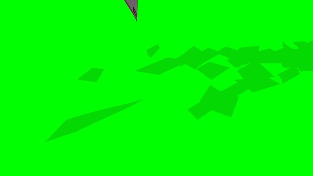 A 3D greenscreen animation of a stylized New Zealand New Zealand Dollar money stack completely breaking apart into flying banknotes. The NZD notes rise through the air before falling like money rain,