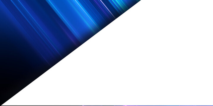 White and blue modern abstract wide banner with geometric shapes. Dark blue and white abstract background, modern design