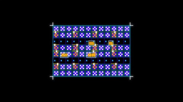 Retro 8-bit pixel art animation of a busy road and river crossing, vintage arcade game aesthetic, nostalgic gaming background loop