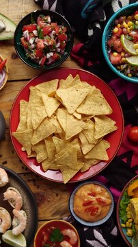Mexican food. Traditional Mexican cuisine and holiday. Mexican family