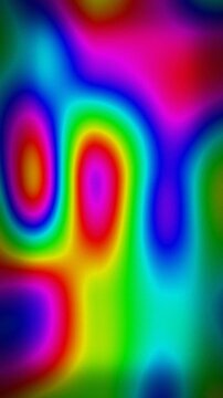 Colorful fluid shapes in motion. 2d animation