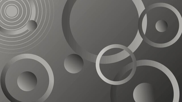 Abstract background with overlapping circles and glowing rings gradient colors, modern geometric pattern with smooth shapes and soft shadows